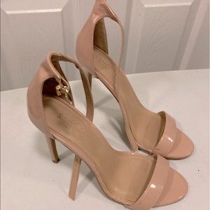 Charlotte Russe ankle strap heel! Tan/Taupe color.